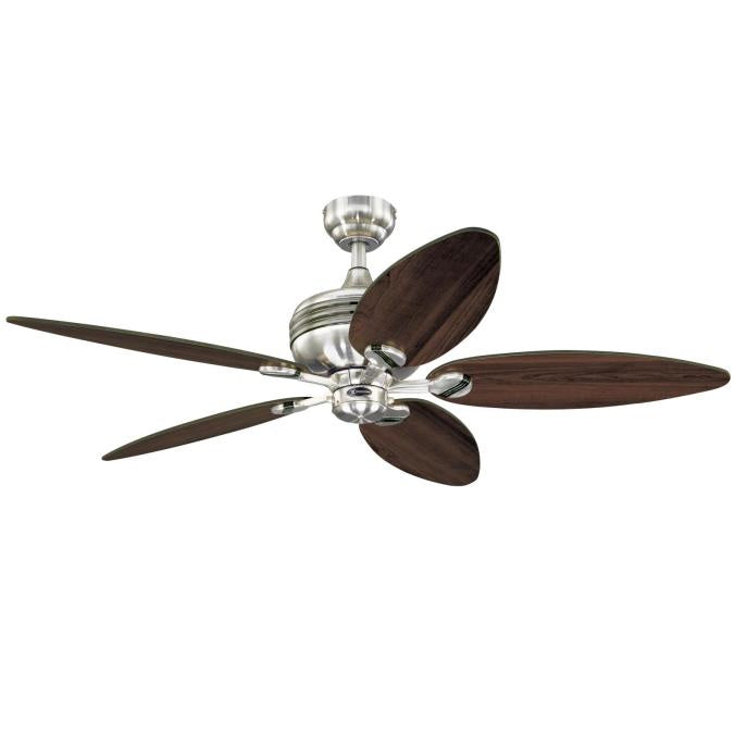 Westinghouse Xavier Ii 7223100 Ceiling Fan - Brushed Nickel, Graphite / Weathered Maple/