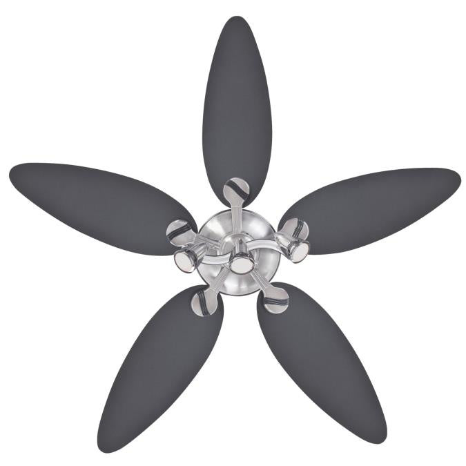 Westinghouse Xavier Ii 7223100 Ceiling Fan - Brushed Nickel, Graphite / Weathered Maple/