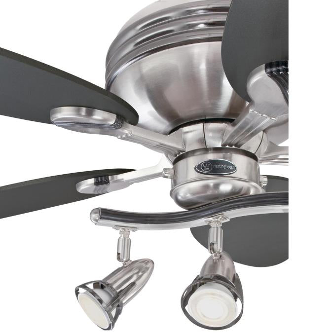 Westinghouse Xavier Ii 7223100 Ceiling Fan - Brushed Nickel, Graphite / Weathered Maple/