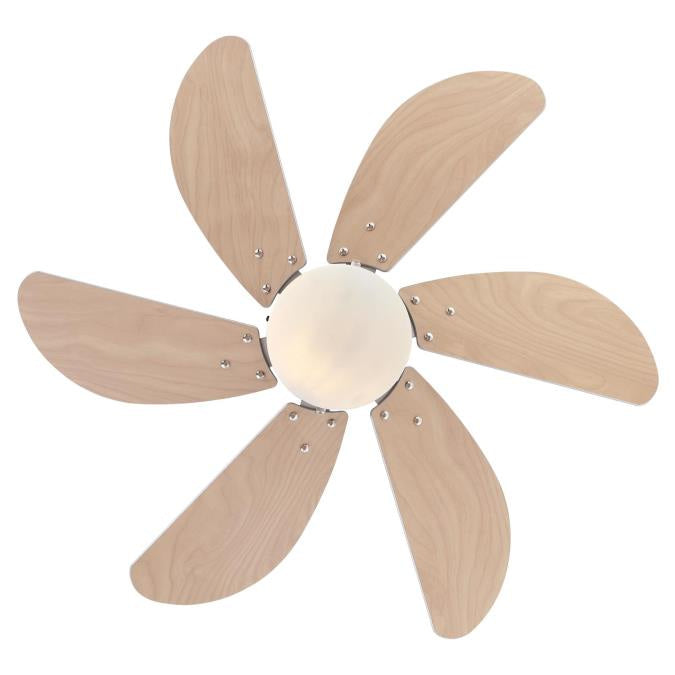 Westinghouse Turbo Swirl 7224000 Ceiling Fan - Brushed Aluminum, Light Maple/