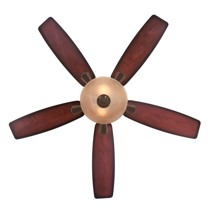 Westinghouse Sumter 7230600 Ceiling Fan - Classic Bronze, Shaded Applewood / Dark Cherry/