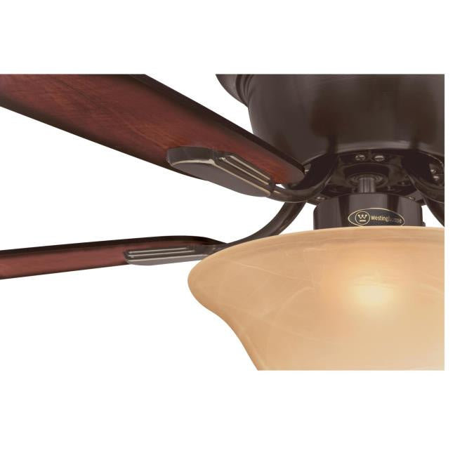 Westinghouse Sumter 7230600 Ceiling Fan - Classic Bronze, Shaded Applewood / Dark Cherry/