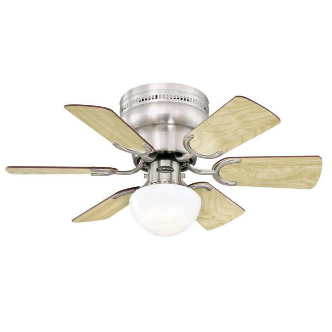 Westinghouse Petite 7230700 Ceiling Fan - Brushed Nickel, Rosewood / Light Maple/