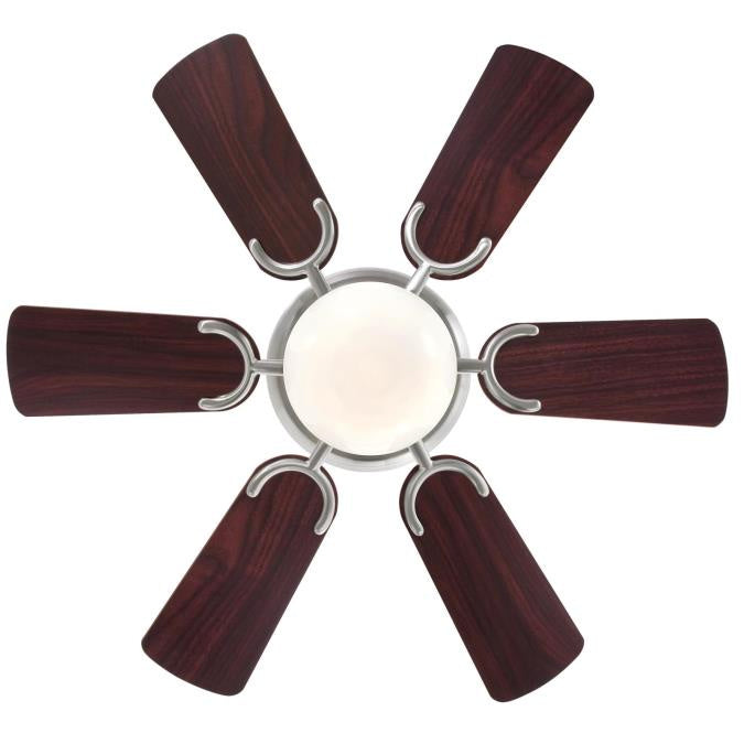 Westinghouse Petite 7230700 Ceiling Fan - Brushed Nickel, Rosewood / Light Maple/