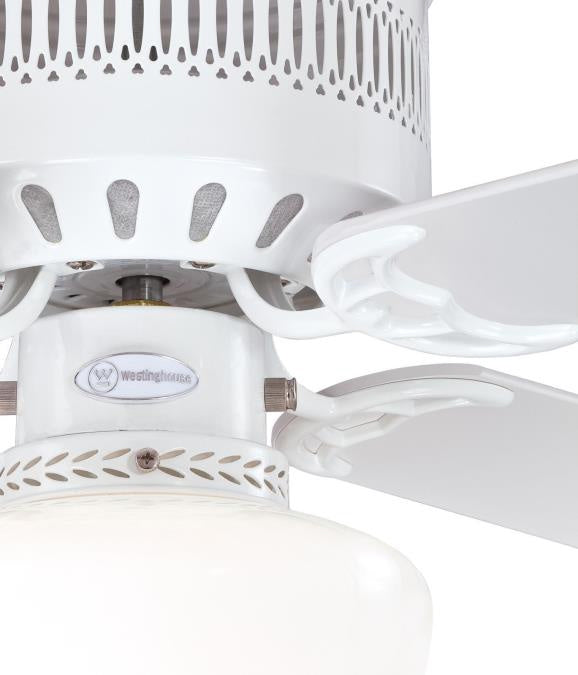 Westinghouse Casanova Supreme 7231200 Ceiling Fan - White, White / White Wshd Pine/