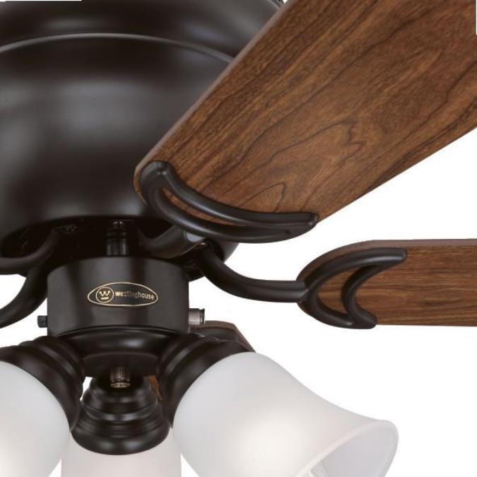 Westinghouse Contempra Trio 7231300 Ceiling Fan - Oil Rubbed Bronze, Dark Cherry / Walnut/