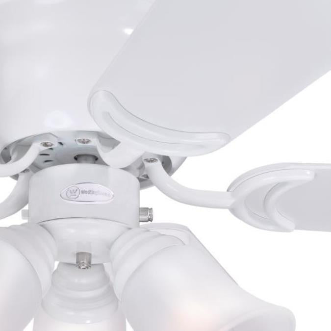 Westinghouse Contempra Trio 7231400 Ceiling Fan - White, White / White Wshd Pine/