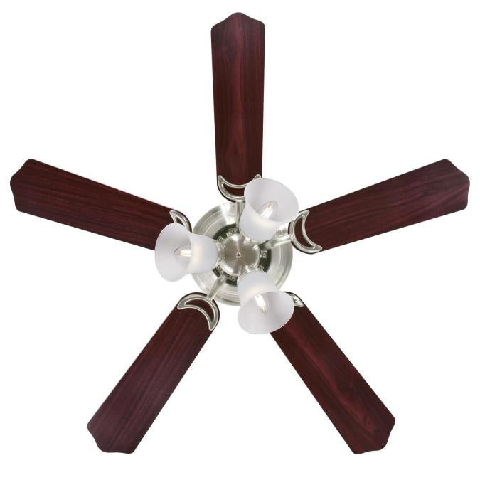 Westinghouse Contempra Trio 7231900 Ceiling Fan - Brushed Nickel, Rosewood / Bird'S Eye Maple/