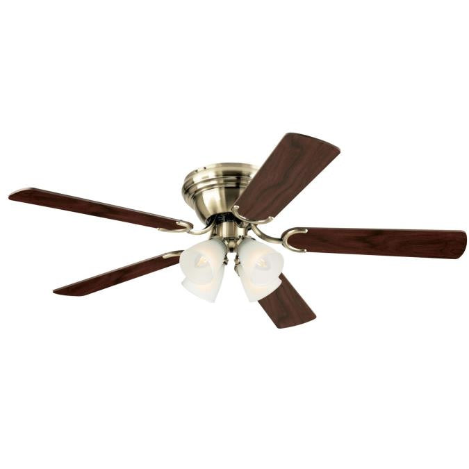 Westinghouse Contempra Iv 7232200 Ceiling Fan - Antique Brass, Oak / Walnut/