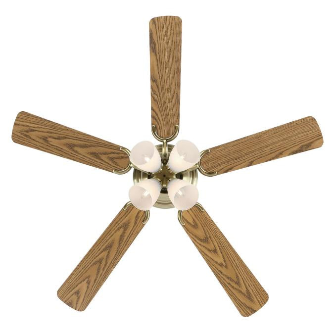 Westinghouse Contempra Iv 7232200 Ceiling Fan - Antique Brass, Oak / Walnut/