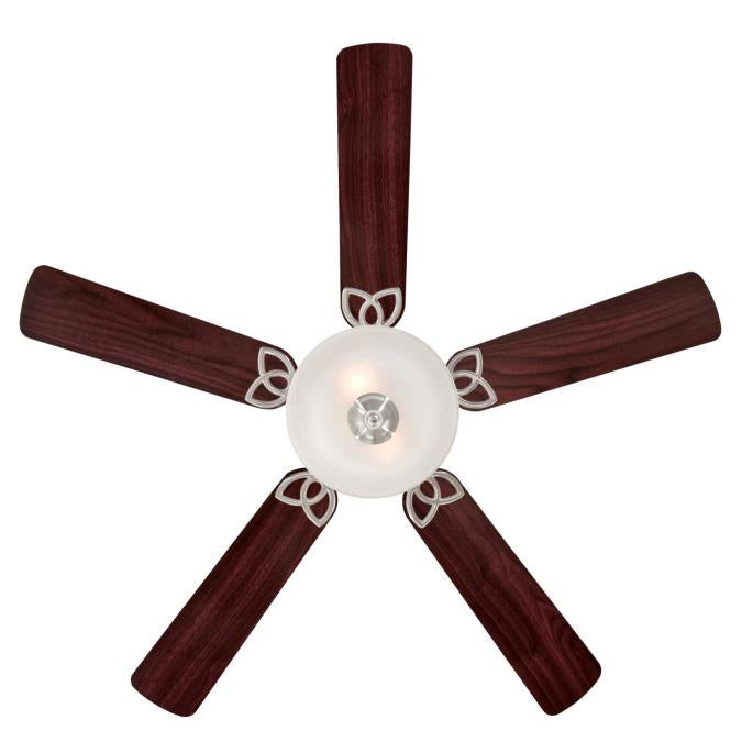 Westinghouse Vintage Ii 7234900 Ceiling Fan - Brushed Nickel, Rosewood / Light Maple/