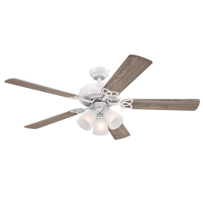 Westinghouse Vintage 7236400 Ceiling Fan - White, White / White Wshd Pine/