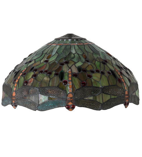 Meyda Tiffany Lighting 10501 Tiffany Hanginghead Dragonfly Shade Lamp Shade Multicolored