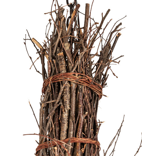 Meyda Tiffany Twigs 226214 Chandelier Light - Bronze,Natural Wood