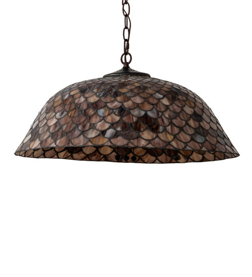 Meyda Tiffany Tiffany Fishscale 31160 Pendant Light - Mahogany Bronze