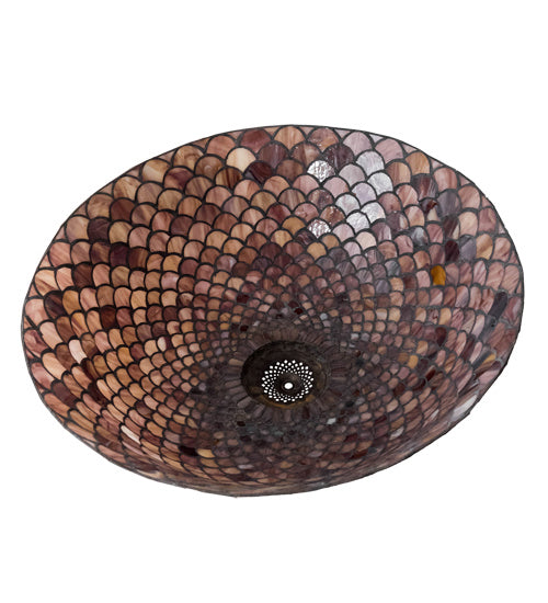 Meyda Tiffany Lighting 65173 Tiffany Fishscale Shade Lamp Shade Multicolored