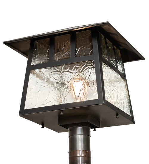 Meyda Tiffany Lighting 92776 Stillwater One Light Post Mount Outdoor Bronze / Dark