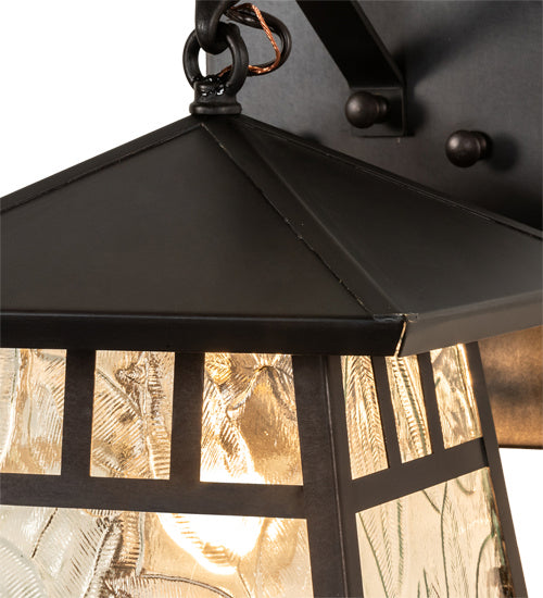 Meyda Tiffany Lighting 92935 Stillwater One Light Wall Sconce Outdoor Bronze / Dark