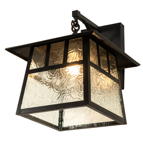 Meyda Tiffany Lighting 93094 Stillwater One Light Wall Sconce Outdoor Bronze / Dark