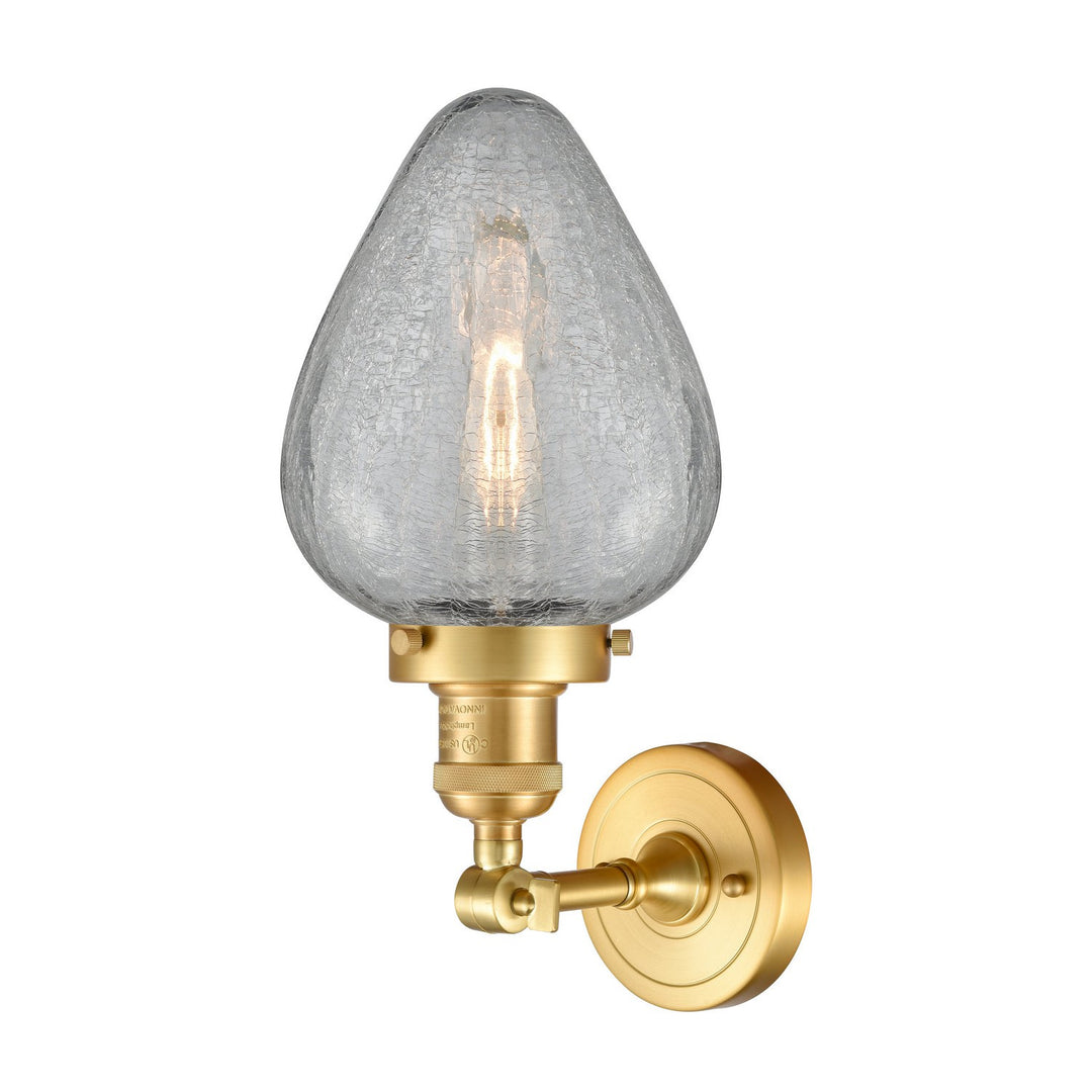 Innovations Franklin Restoration 203-SG-G165-LED Wall Sconce Light - Satin Gold