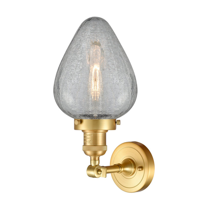 Innovations Franklin Restoration 203-SG-G165-LED Wall Sconce Light - Satin Gold