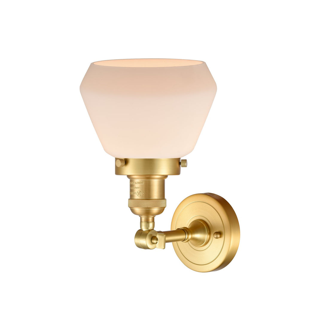 Innovations Franklin Restoration 203-SG-G171-LED Wall Sconce Light - Satin Gold