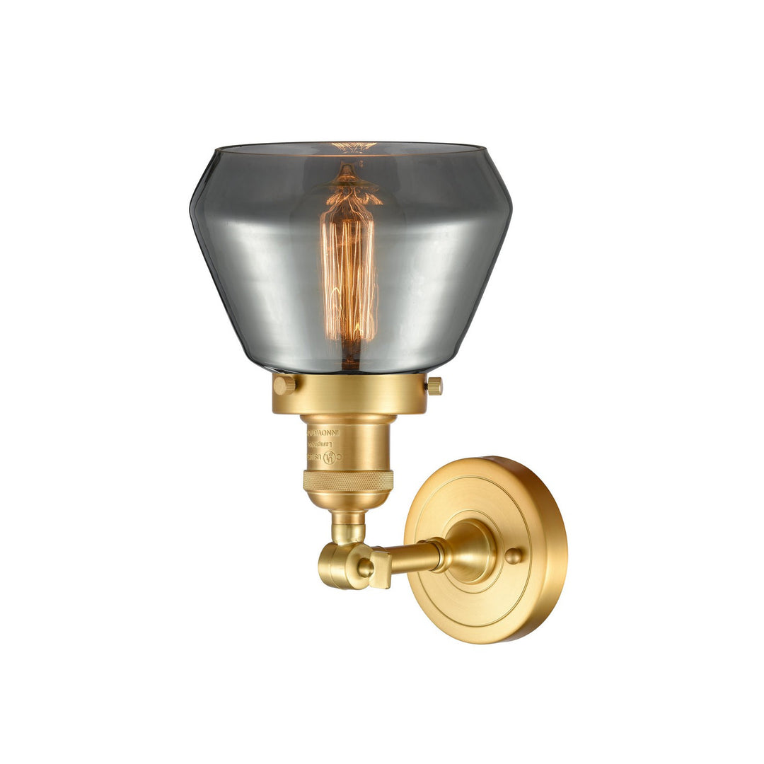 Innovations Franklin Restoration 203-SG-G173-LED Wall Sconce Light - Satin Gold