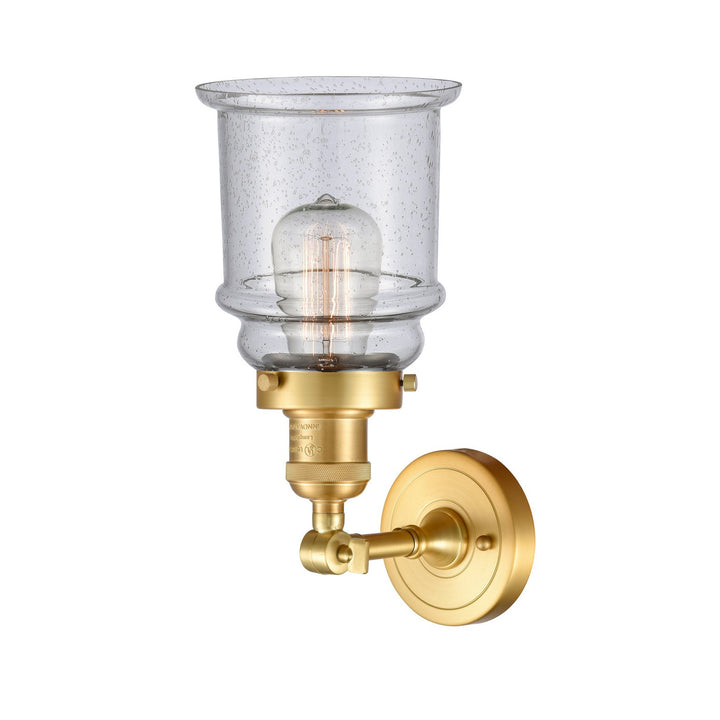 Innovations Franklin Restoration 203-SG-G184-LED Wall Sconce Light - Satin Gold