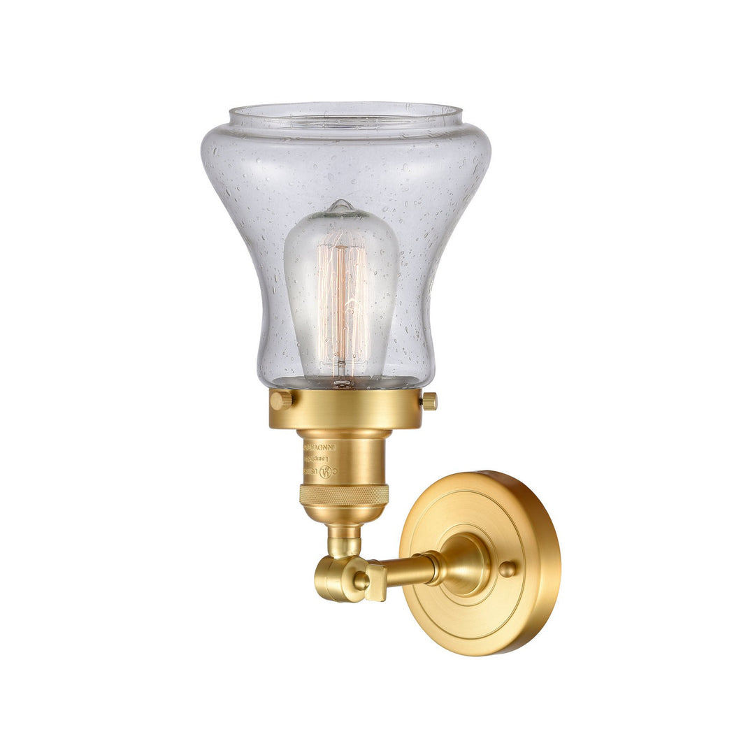 Innovations Franklin Restoration 203-SG-G194-LED Wall Sconce Light - Satin Gold