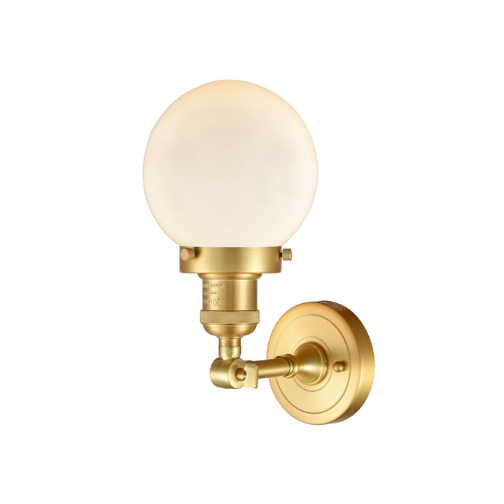 Innovations Franklin Restoration 203-SG-G201-6-LED Wall Sconce Light - Satin Gold