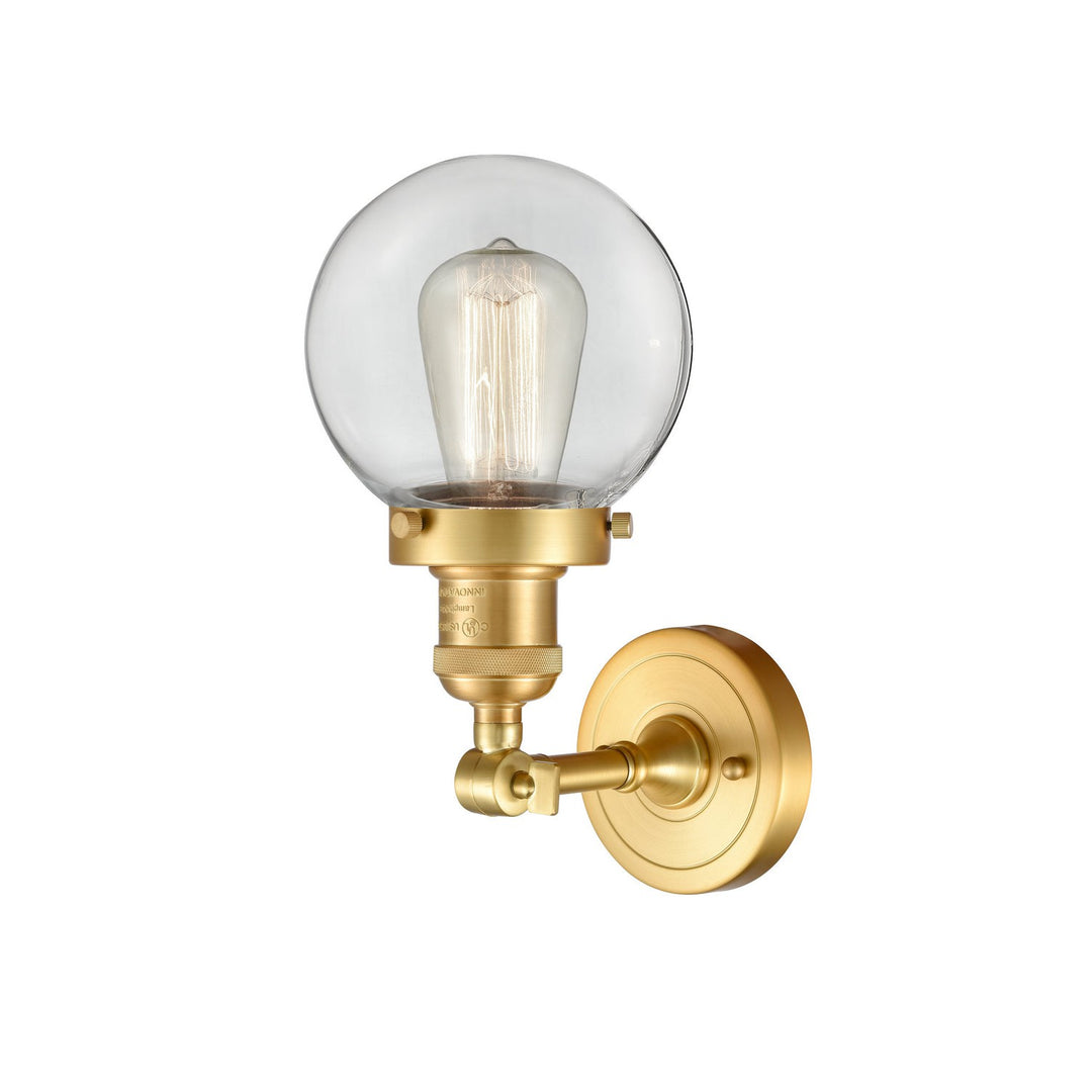 Innovations Franklin Restoration 203-SG-G202-6-LED Wall Sconce Light - Satin Gold