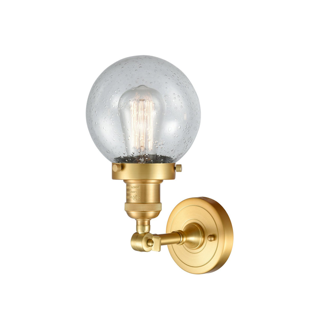 Innovations Franklin Restoration 203-SG-G204-6-LED Wall Sconce Light - Satin Gold