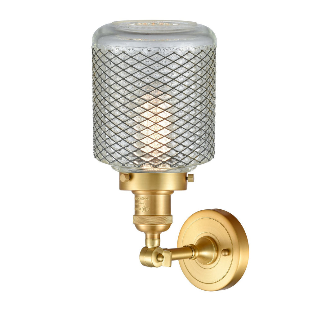 Innovations Franklin Restoration 203-SG-G262-LED Wall Sconce Light - Satin Gold