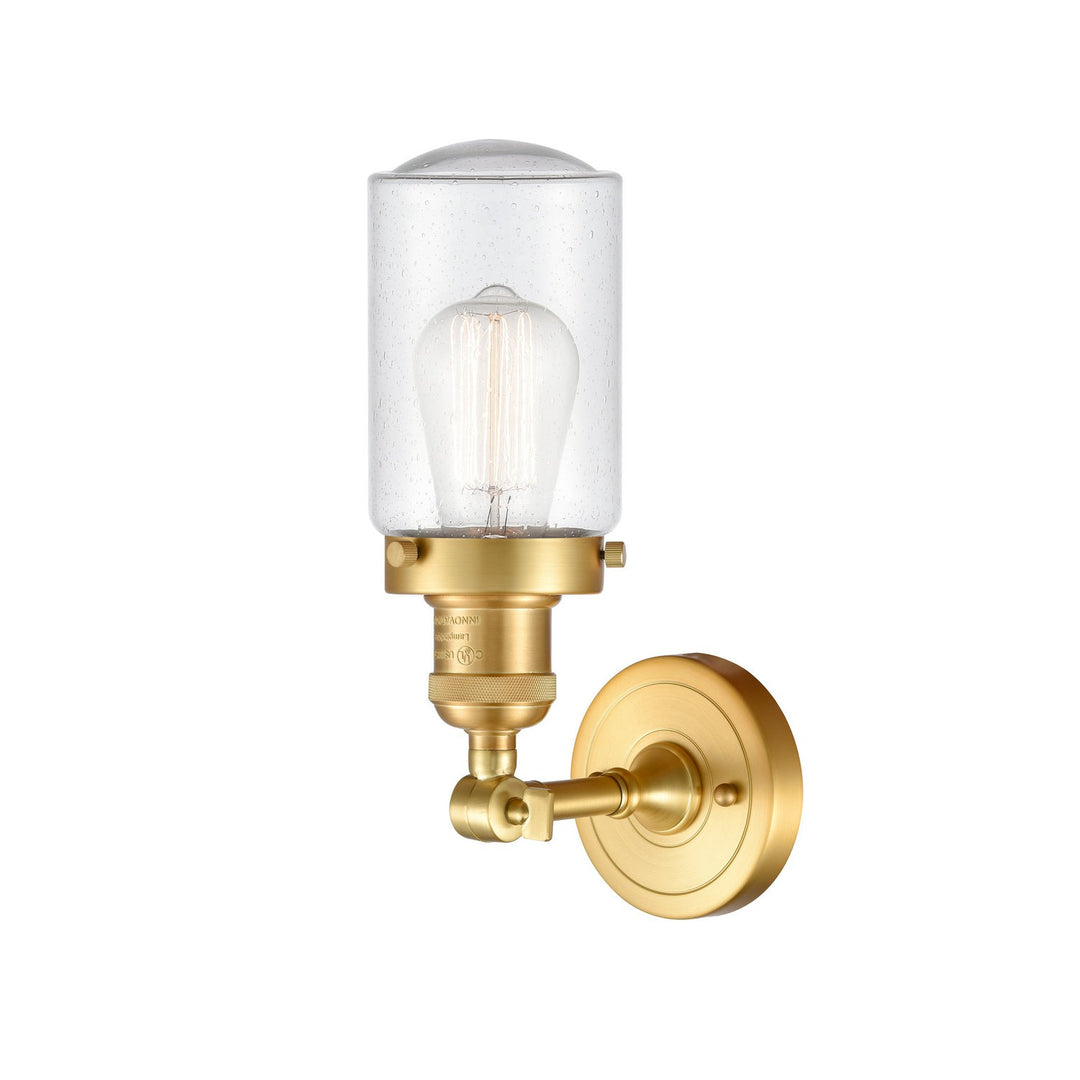 Innovations Franklin Restoration 203-SG-G314-LED Wall Sconce Light - Satin Gold
