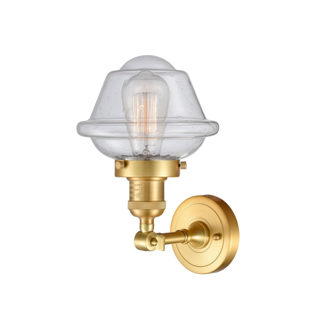 Innovations Franklin Restoration 203-SG-G534-LED Wall Sconce Light - Satin Gold