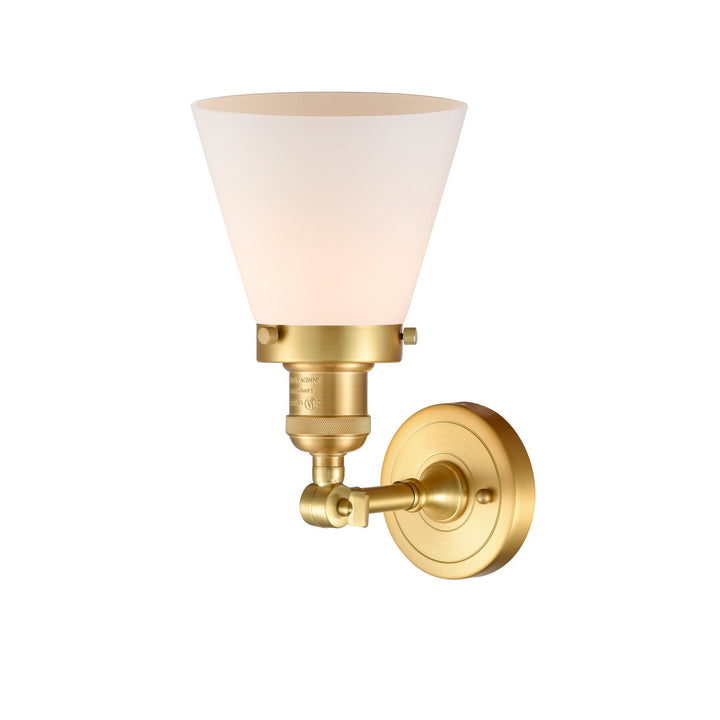 Innovations Franklin Restoration 203-SG-G61-LED Wall Sconce Light - Satin Gold