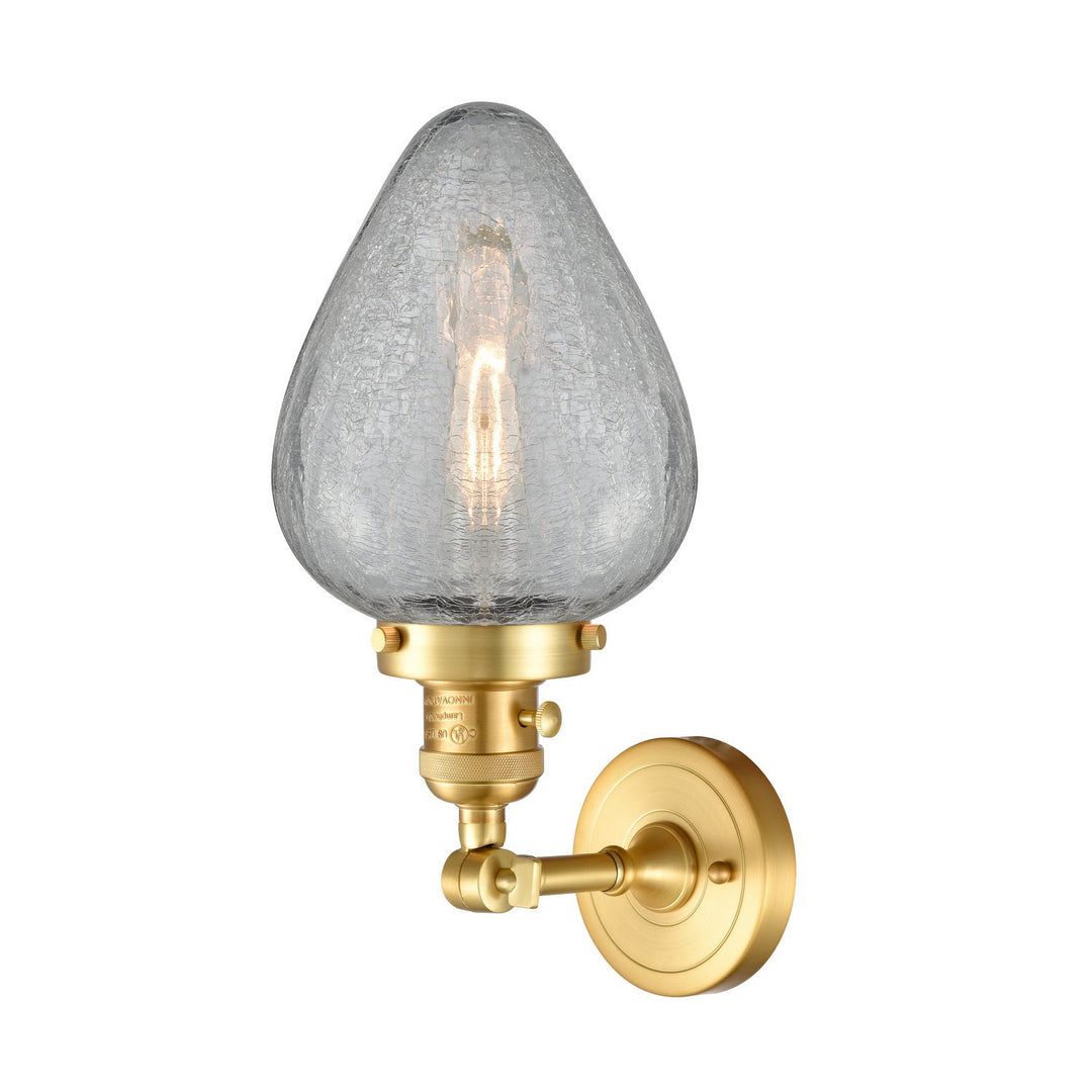 Innovations Franklin Restoration 203SW-SG-G165 Wall Sconce Light - Satin Gold