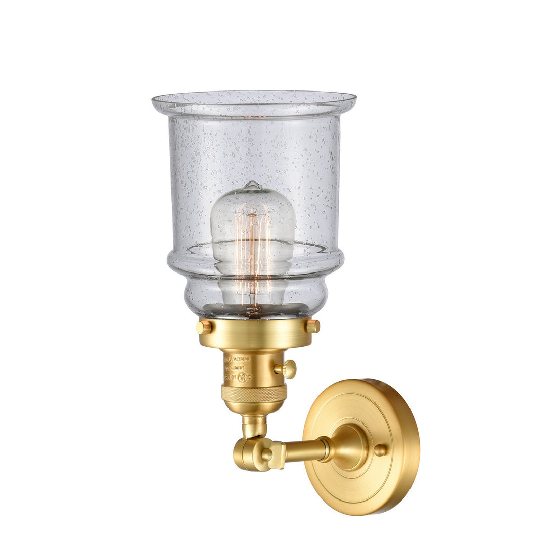 Innovations Franklin Restoration 203SW-SG-G184 Wall Sconce Light - Satin Gold