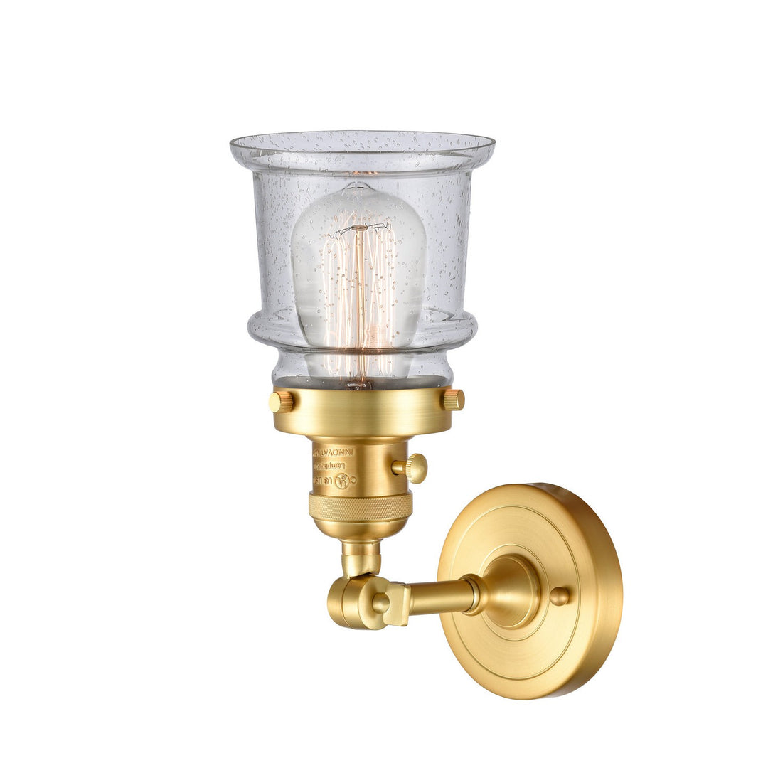 Innovations Franklin Restoration 203SW-SG-G184S Wall Sconce Light - Satin Gold