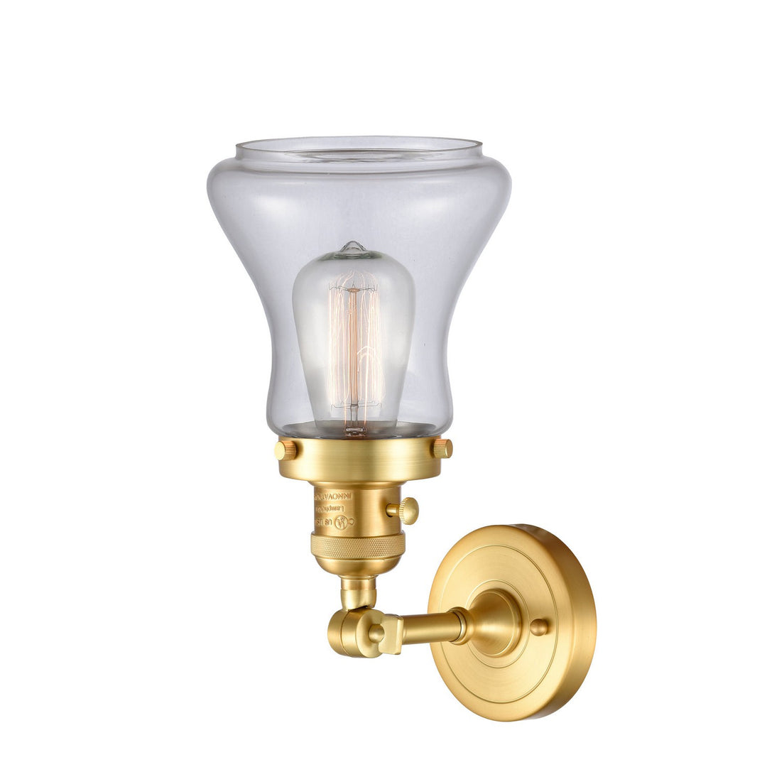 Innovations Franklin Restoration 203SW-SG-G192 Wall Sconce Light - Satin Gold