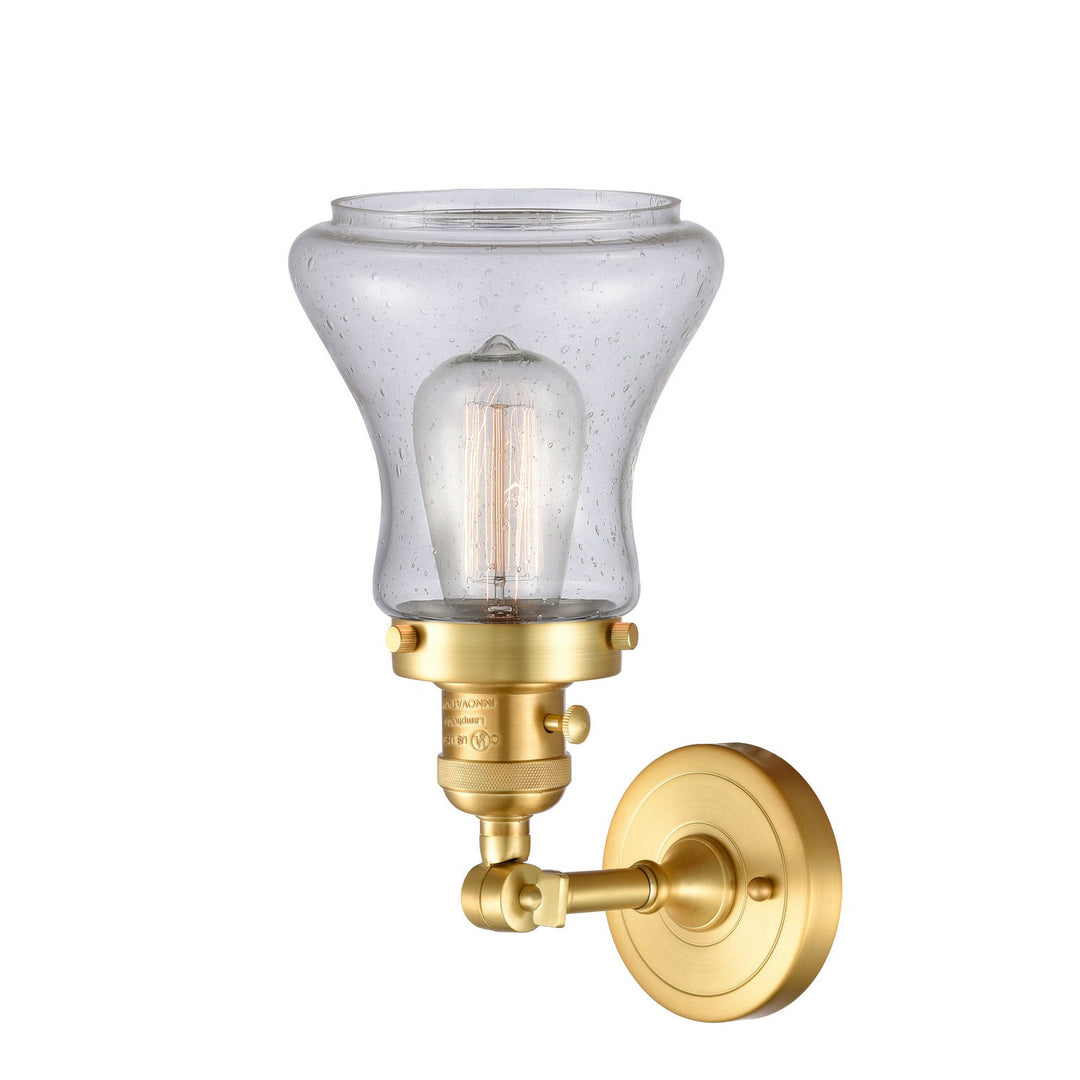 Innovations Franklin Restoration 203SW-SG-G194 Wall Sconce Light - Satin Gold