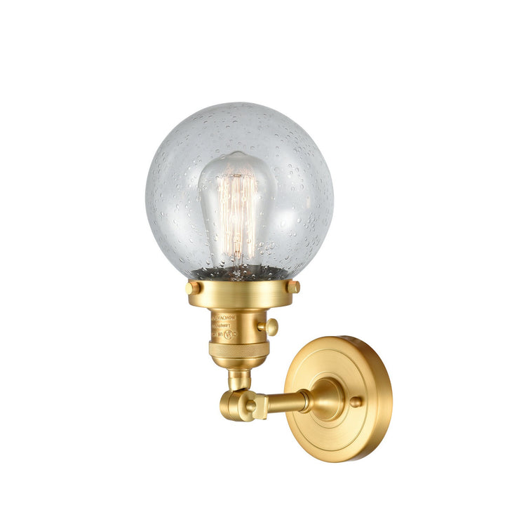 Innovations Franklin Restoration 203SW-SG-G204-6 Wall Sconce Light - Satin Gold