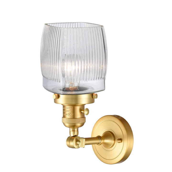 Innovations Franklin Restoration 203SW-SG-G302 Wall Sconce Light - Satin Gold