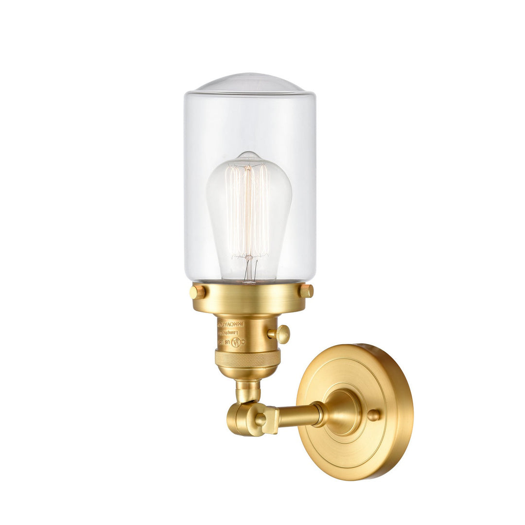 Innovations Franklin Restoration 203SW-SG-G312 Wall Sconce Light - Satin Gold