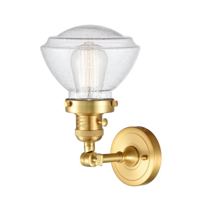 Innovations Franklin Restoration 203SW-SG-G324 Wall Sconce Light - Satin Gold