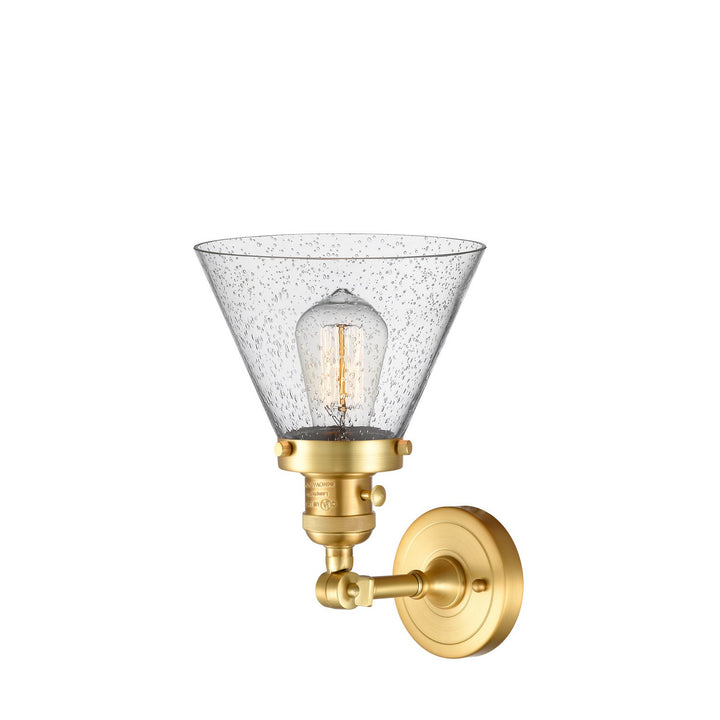 Innovations Franklin Restoration 203SW-SG-G44 Wall Sconce Light - Satin Gold
