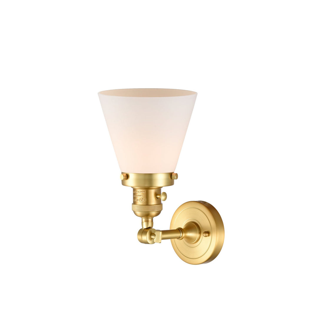 Innovations Franklin Restoration 203SW-SG-G61 Wall Sconce Light - Satin Gold