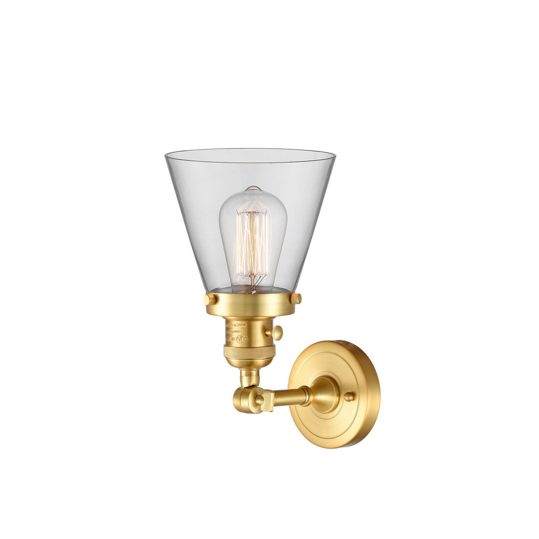 Innovations Franklin Restoration 203SW-SG-G62 Wall Sconce Light - Satin Gold
