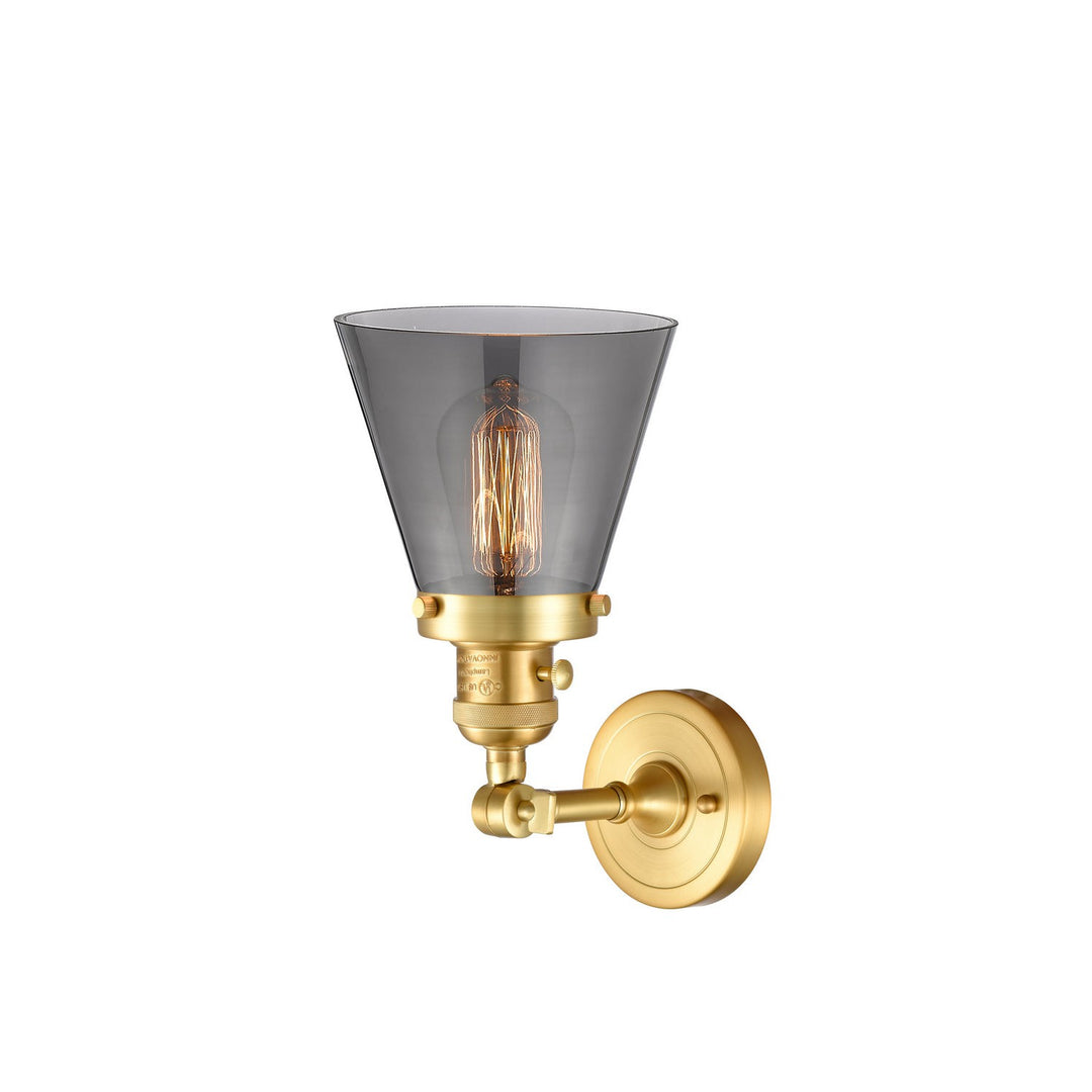Innovations Franklin Restoration 203SW-SG-G63 Wall Sconce Light - Satin Gold