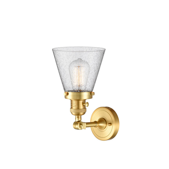 Innovations Franklin Restoration 203SW-SG-G64 Wall Sconce Light - Satin Gold